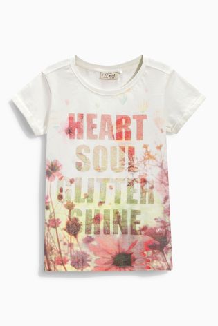 Multi Glitter Shine T-Shirt (3-16yrs)